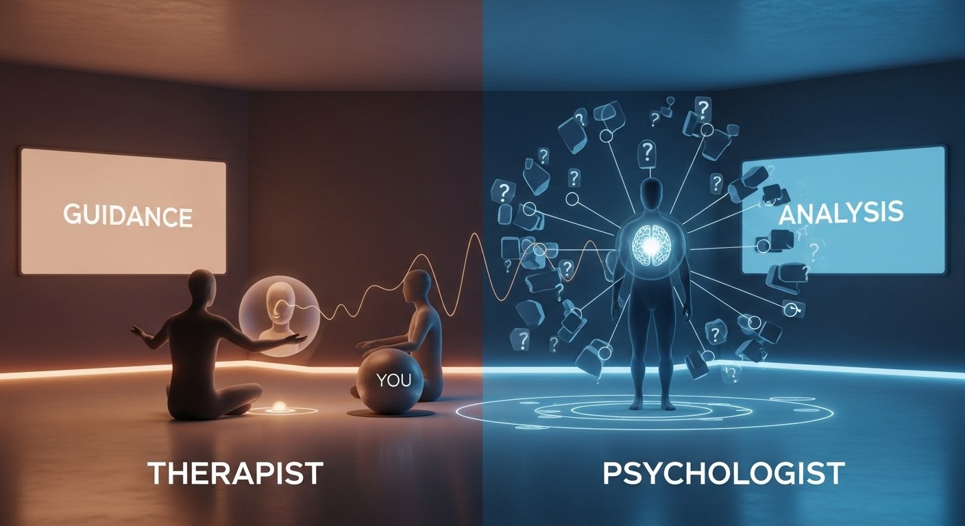 Difference between a therapist and a psychologist