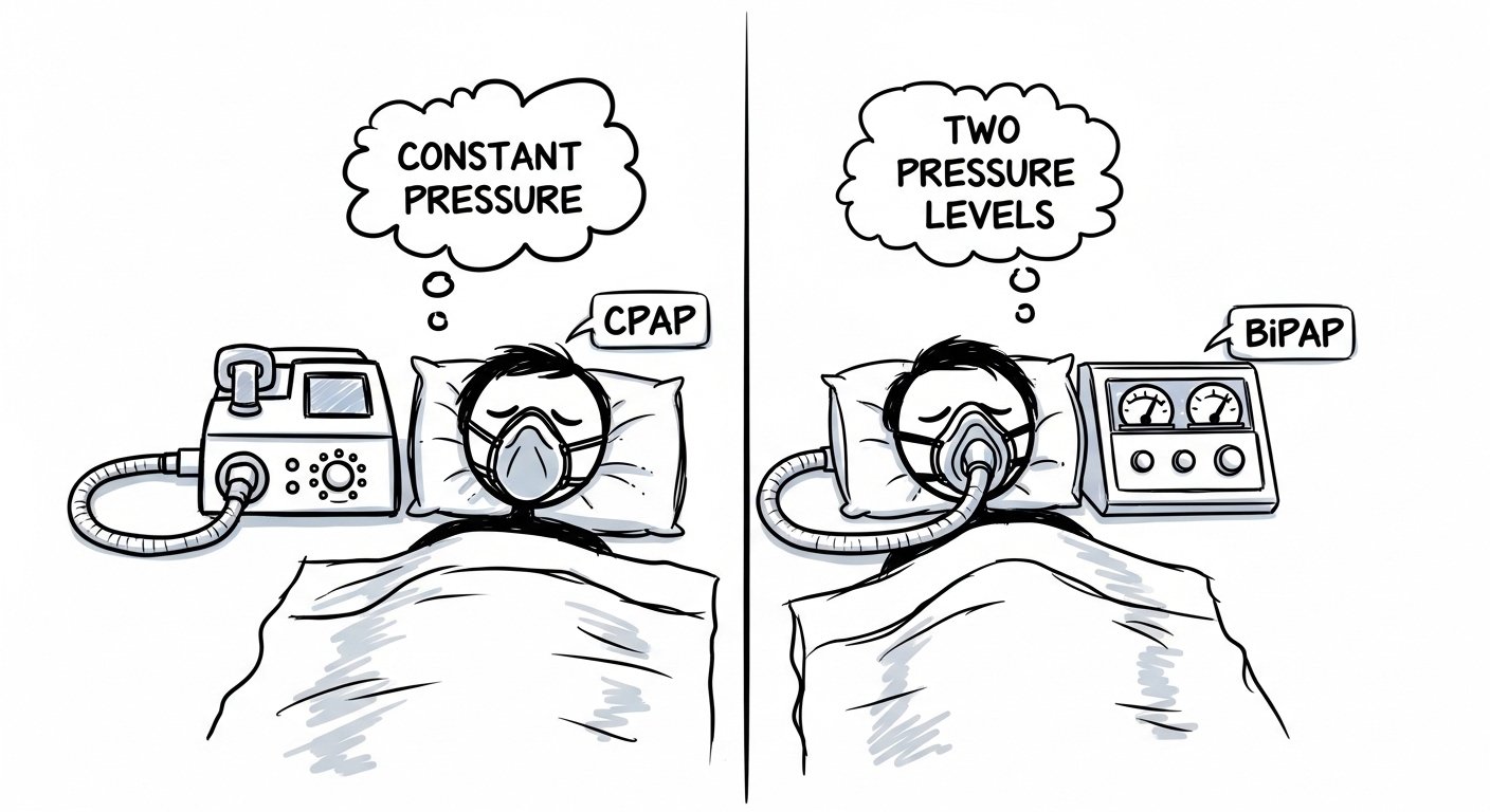 The difference between cpap and bipap