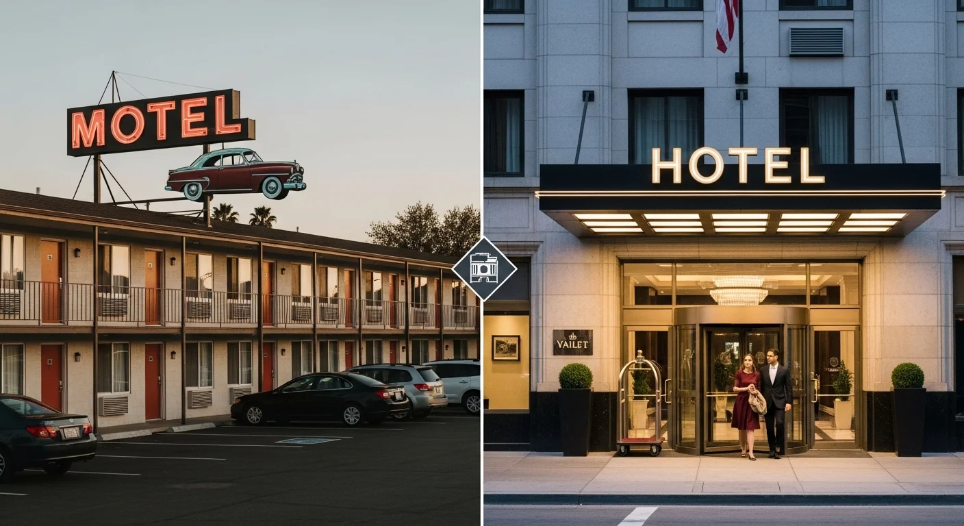 difference between motel and hotel