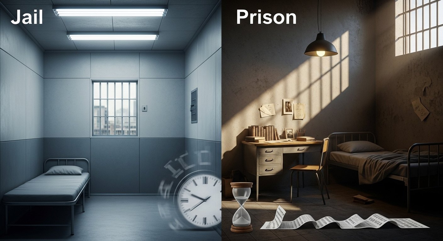 Difference between Prison and Jail