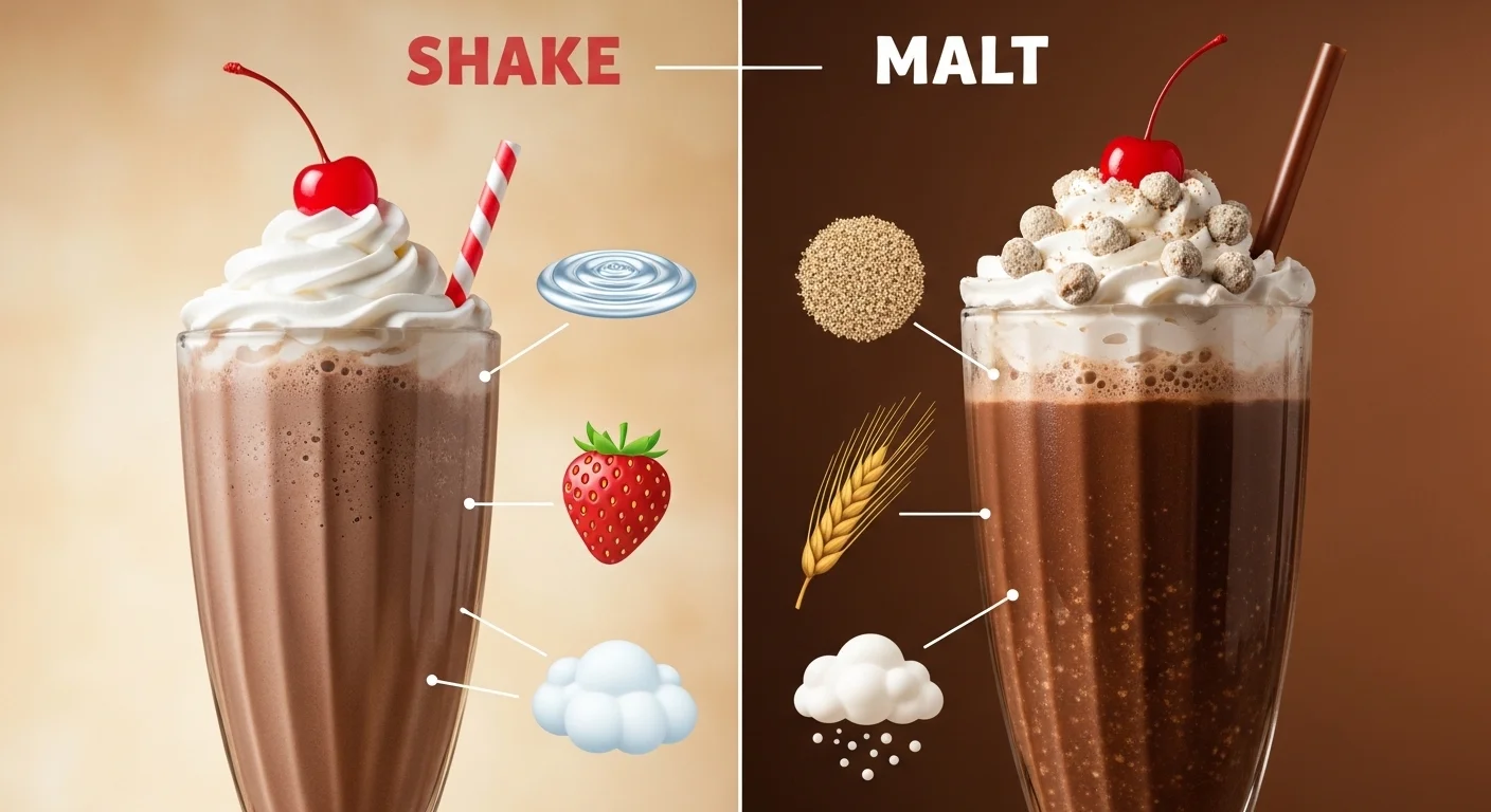Difference between malt and shake