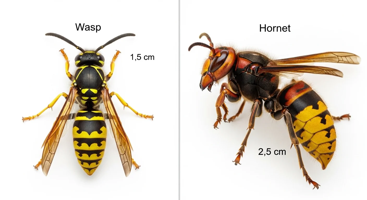 Difference between wasp and hornet